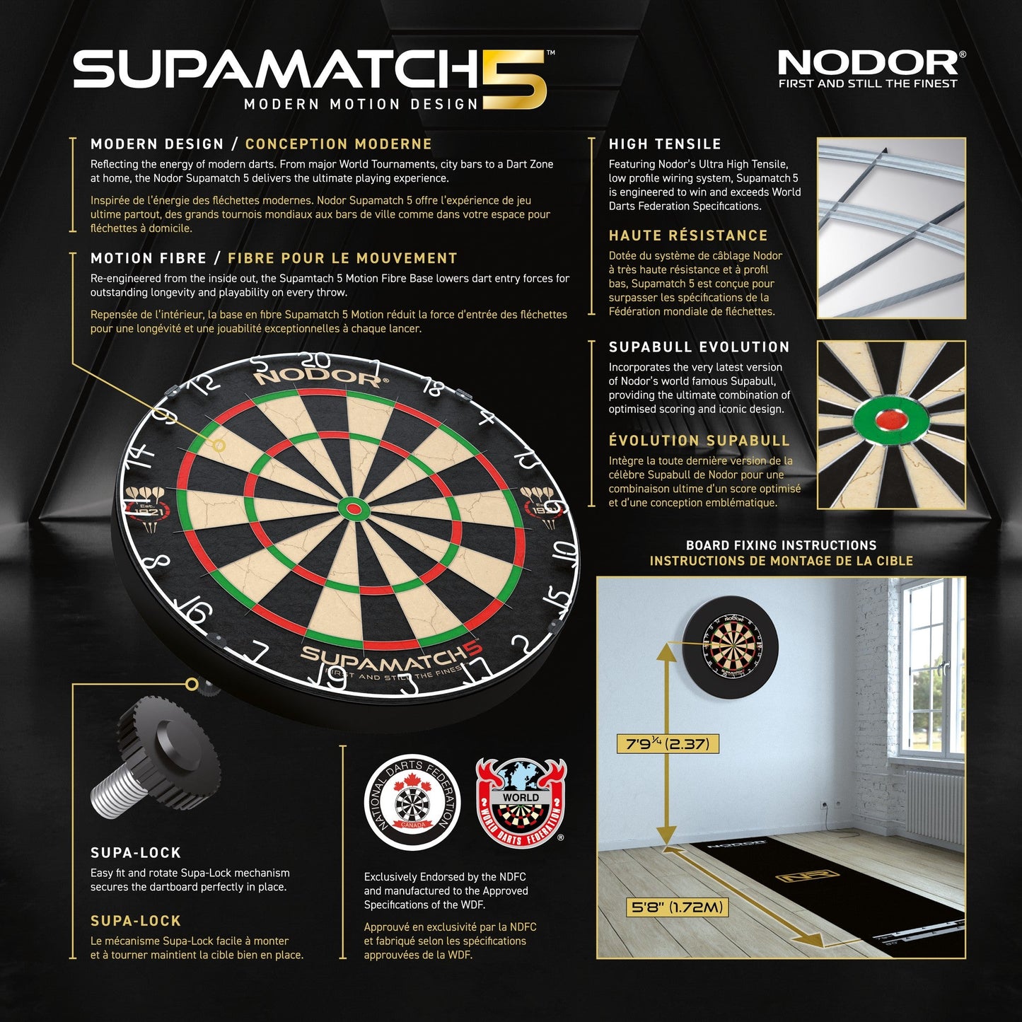 Nodor® Supamatch 5 Dartboard
