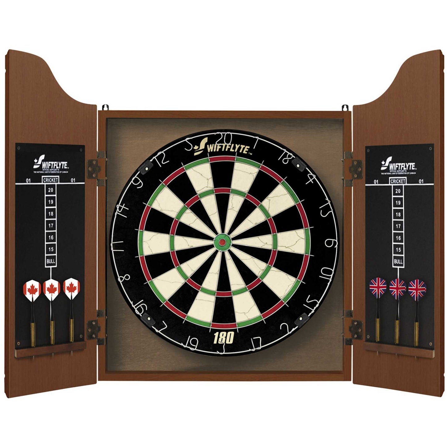 Swiftflyte™ Classic Series Cabinet & Dartboard Set