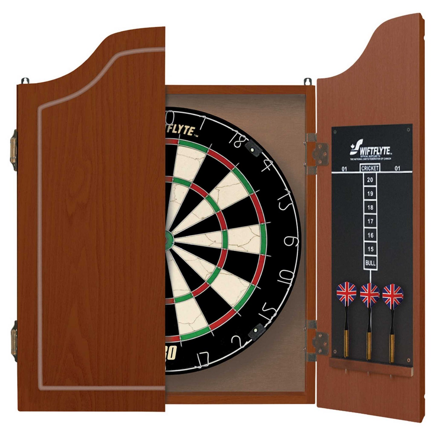 Swiftflyte™ Classic Series Cabinet & Dartboard Set