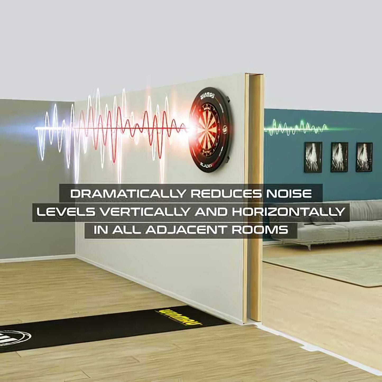 Winmau® Wispa Sound Reduction System for Dartboards