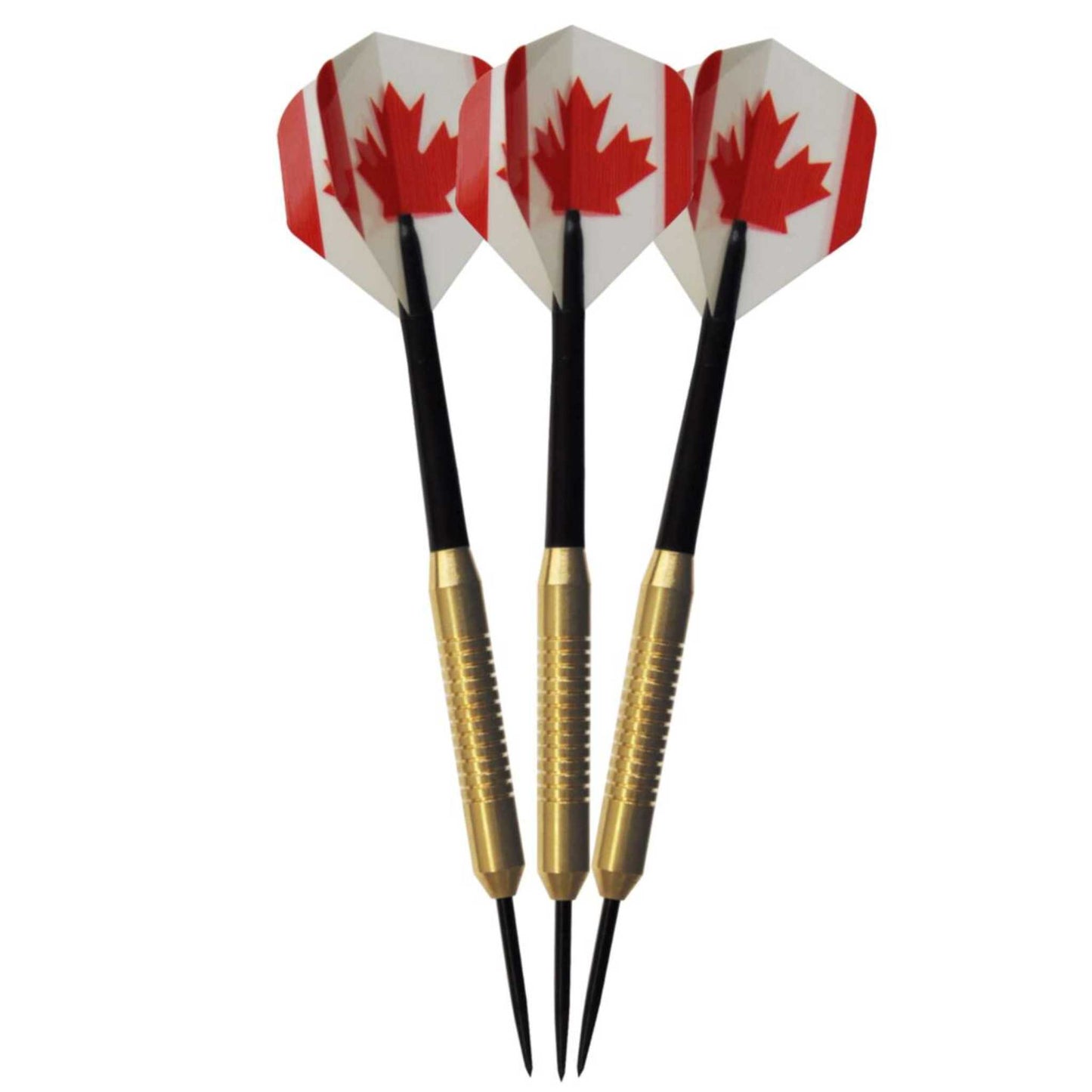 Swiftflyte™ Brass Canada Flag Steel Tip Darts, 18g