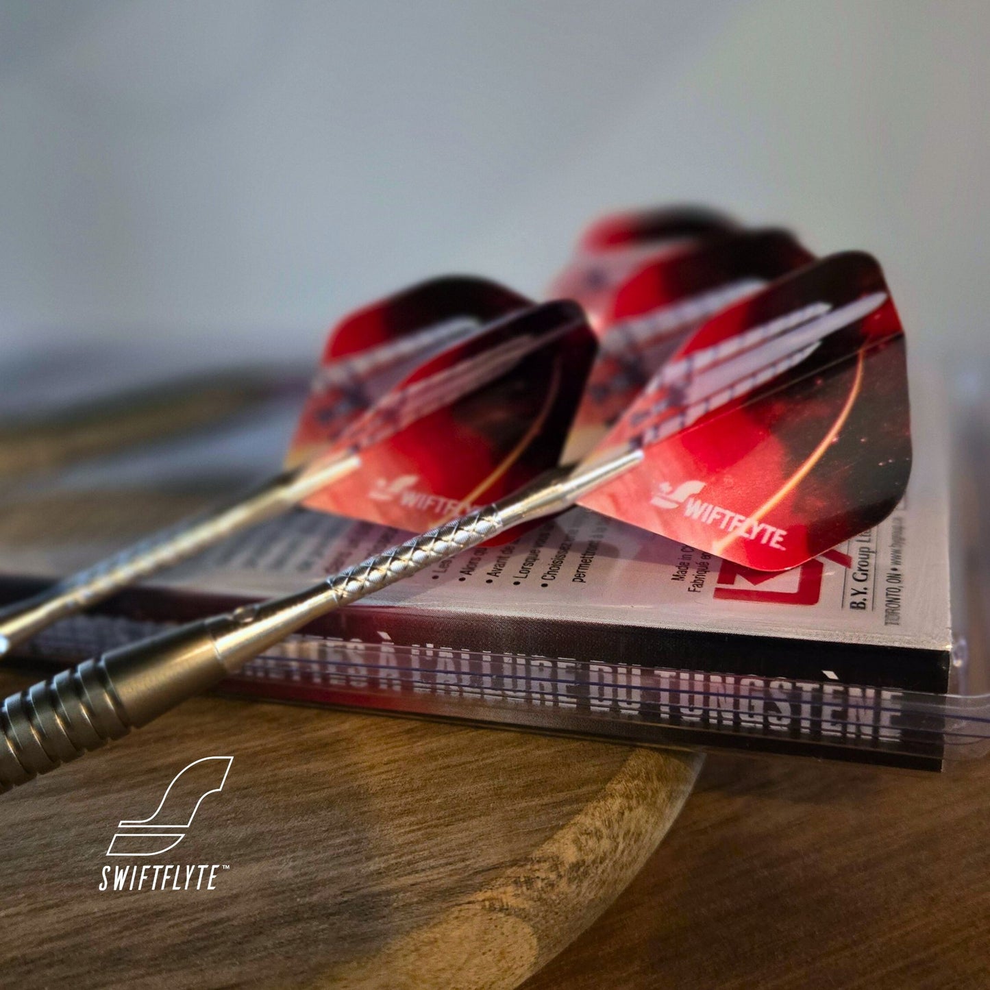 Swiftflyte™ Rocket Tungsten-Look Dart Set, Extra Set of Flights & Shafts