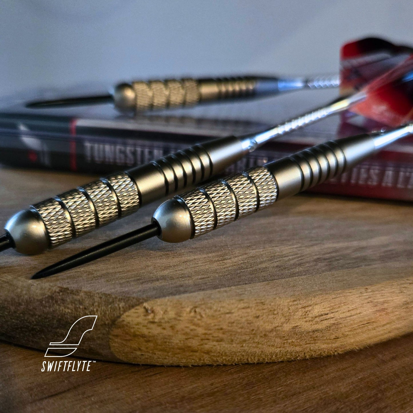 Swiftflyte™ Rocket Tungsten-Look Dart Set, Extra Set of Flights & Shafts
