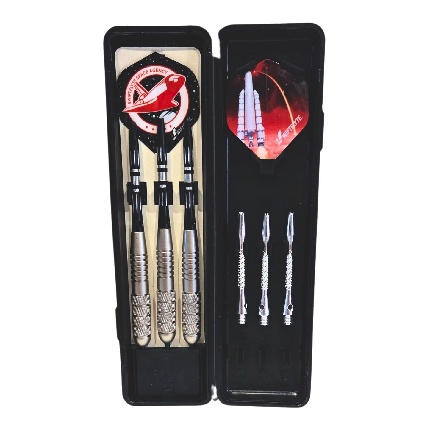 Swiftflyte™ Rocket Tungsten-Look Dart Set, Extra Set of Flights & Shafts