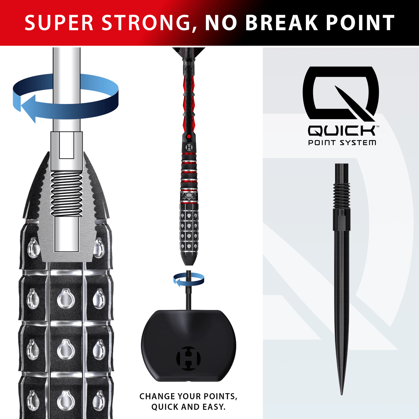 Harrows Ryan Searle 90% Tungsten Series 3 Quick Point Darts