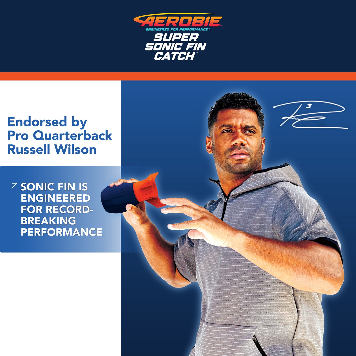 Aerobie™ Super Sonic Fin Catch Football