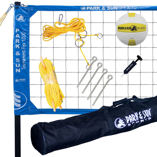 Park & Sun SportsĀ® Tournament Flex 1000 Portable Outdoor Volleyball Net System