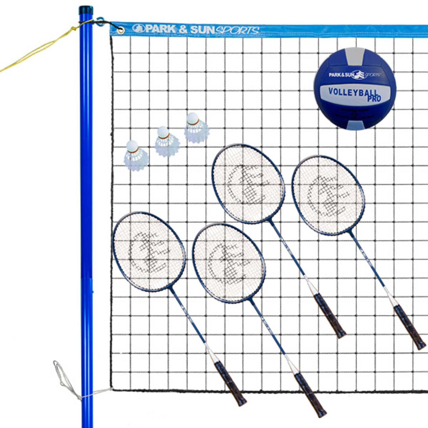Park & Sun Sports® Volley Sport® Complete Volleyball & Badminton Combo Net System