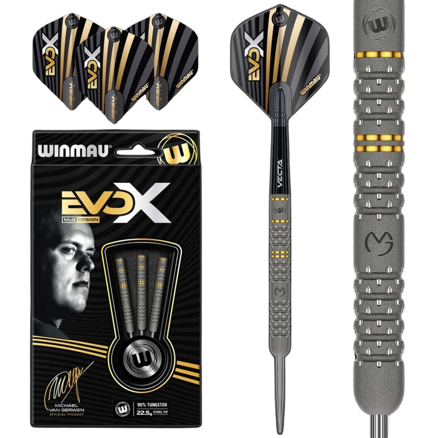 Winmau® MvG EvoX 90% Tungsten Darts