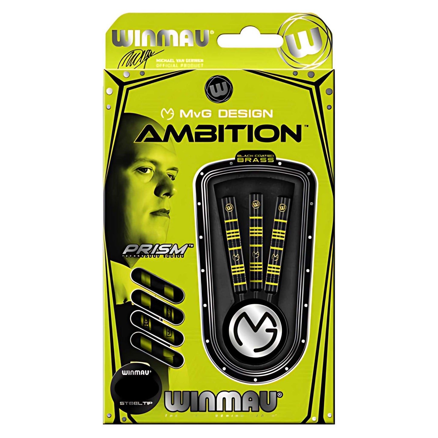 Winmau® Black Brass MvG Ambition Darts
