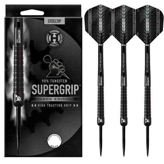 Harrows Supergrip Black Edition 90% Tungsten Darts