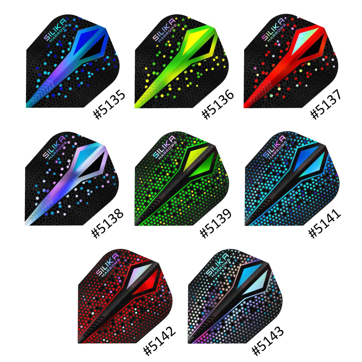 Harrows Silika Colourshift Dart Flights