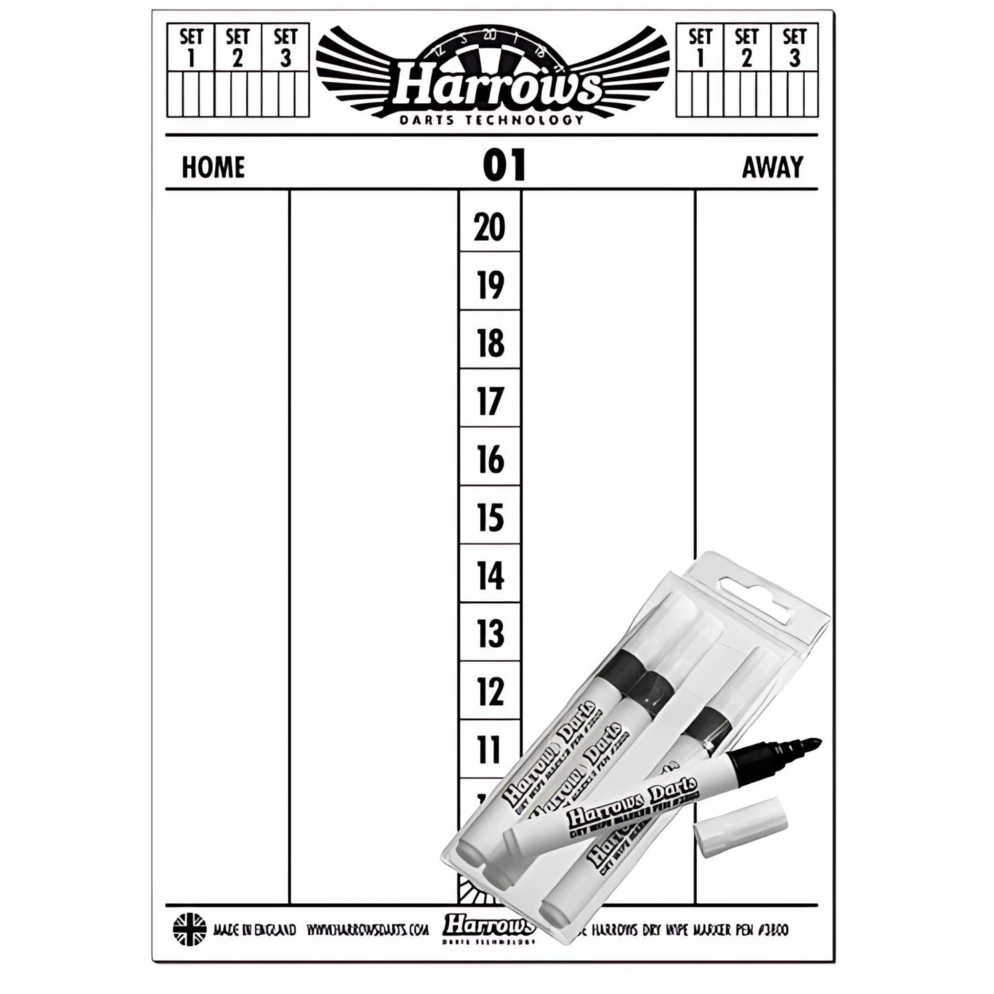 Swiftflyte™ Dry Wipe Scoreboard