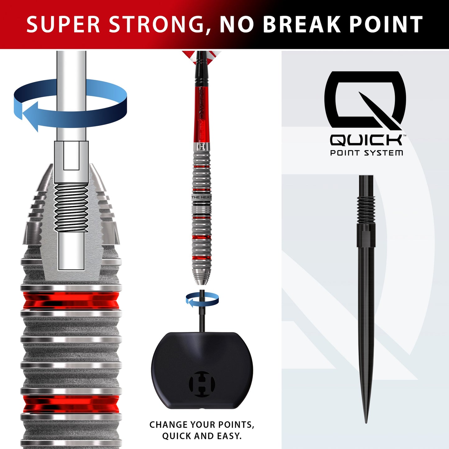 Harrows Damon Heta Series 4 90% Tungsten Quick Point Darts