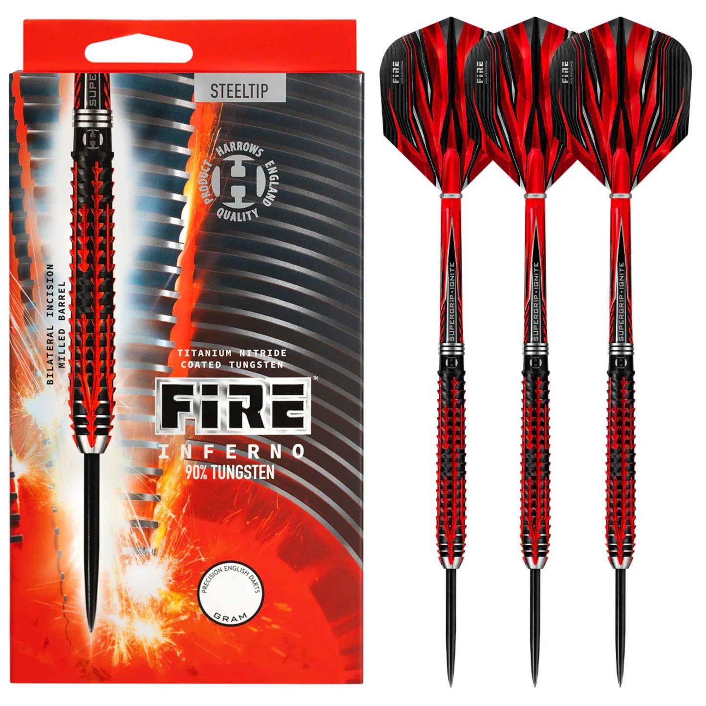 Harrows Fire Inferno 90% Tungsten Darts