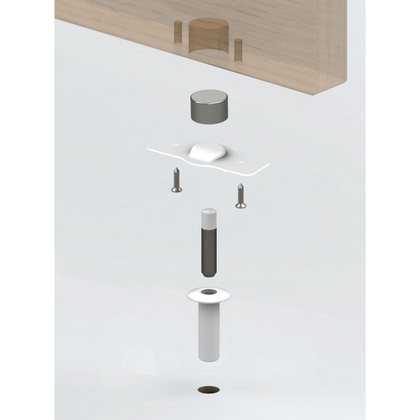 Fantom Magnetic Door Stop with Hold Open Function