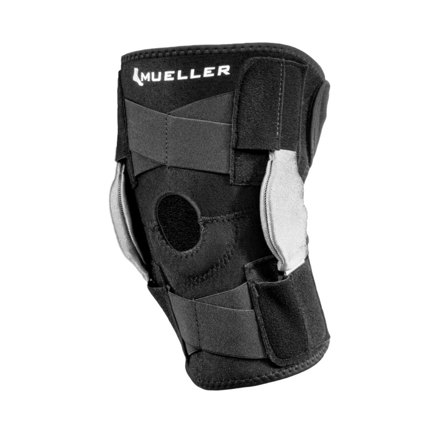 Mueller® Green Self-Adjusting Hinged Knee Brace, Unisex, One Size Fits Most - Black