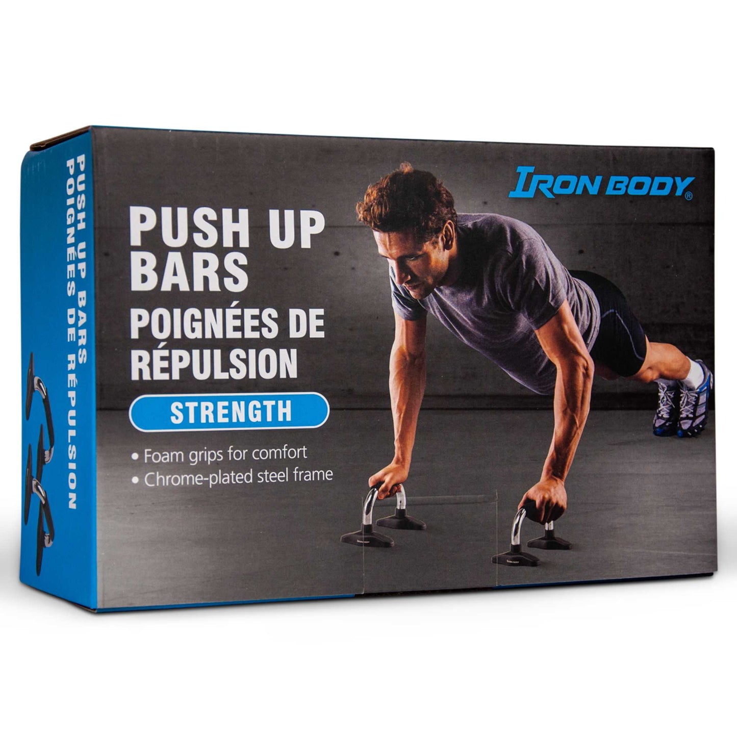 Chrome-Plated Push-Up Bars, Non-Slip