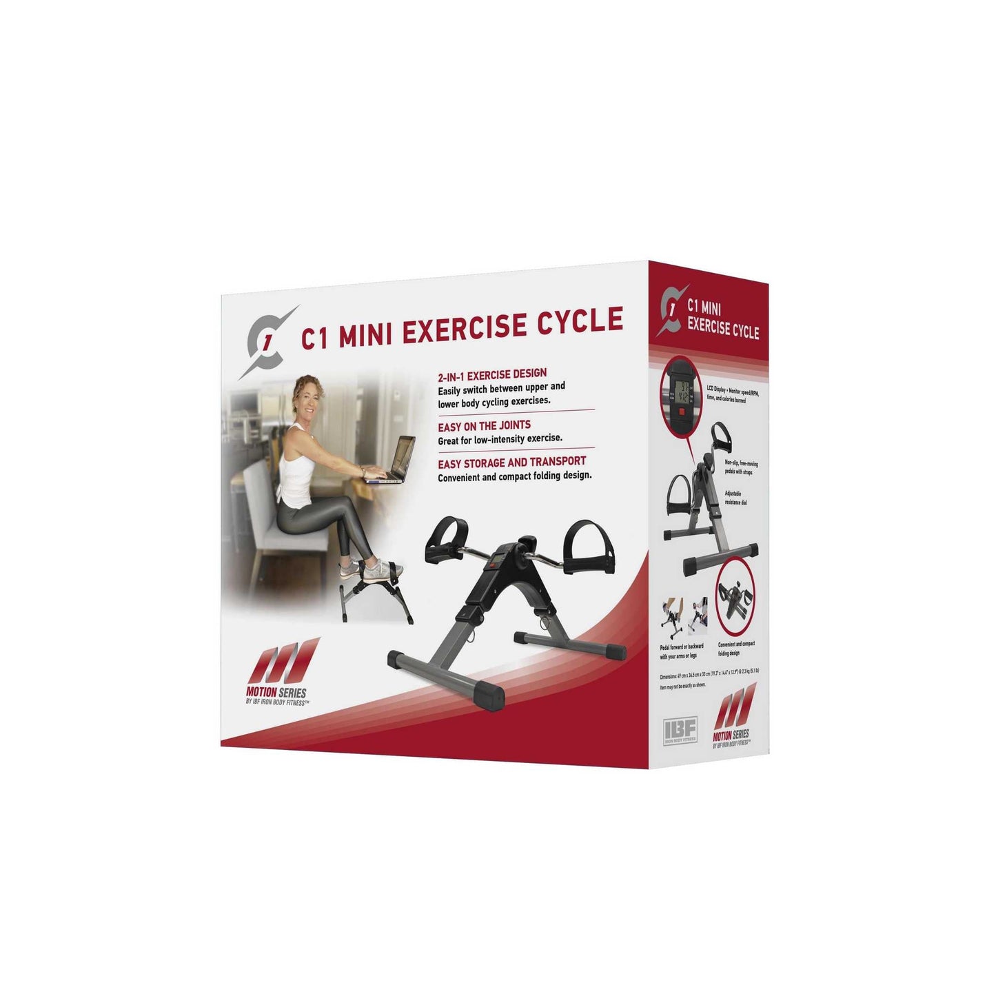 Motion Series C1 Mini Cycle, 2-in-1 Upper & Lower Body Exercise Cycle
