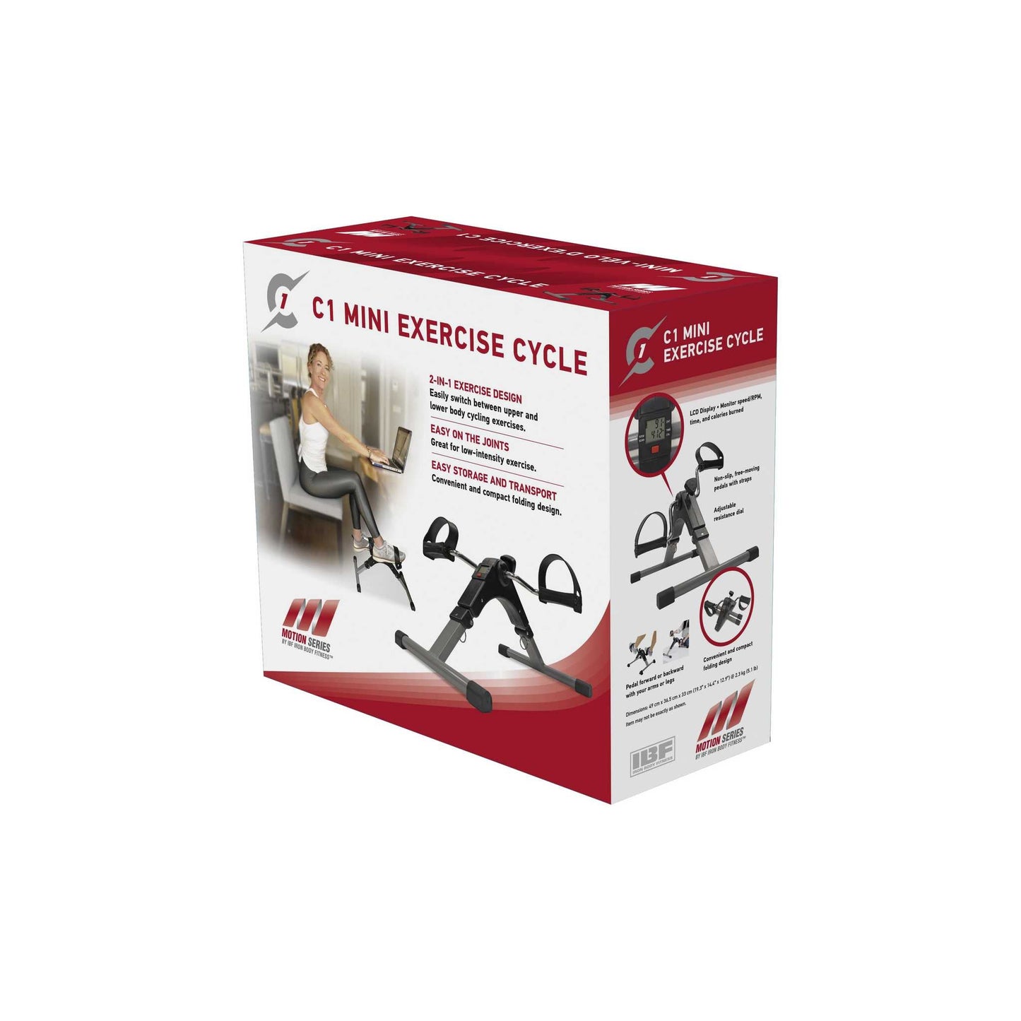 Motion Series C1 Mini Cycle, 2-in-1 Upper & Lower Body Exercise Cycle