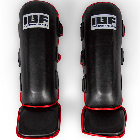 IBF MMA Shin Guards, Kick Pads for Muay Thai & Kickboxing, Available in Two Sizes