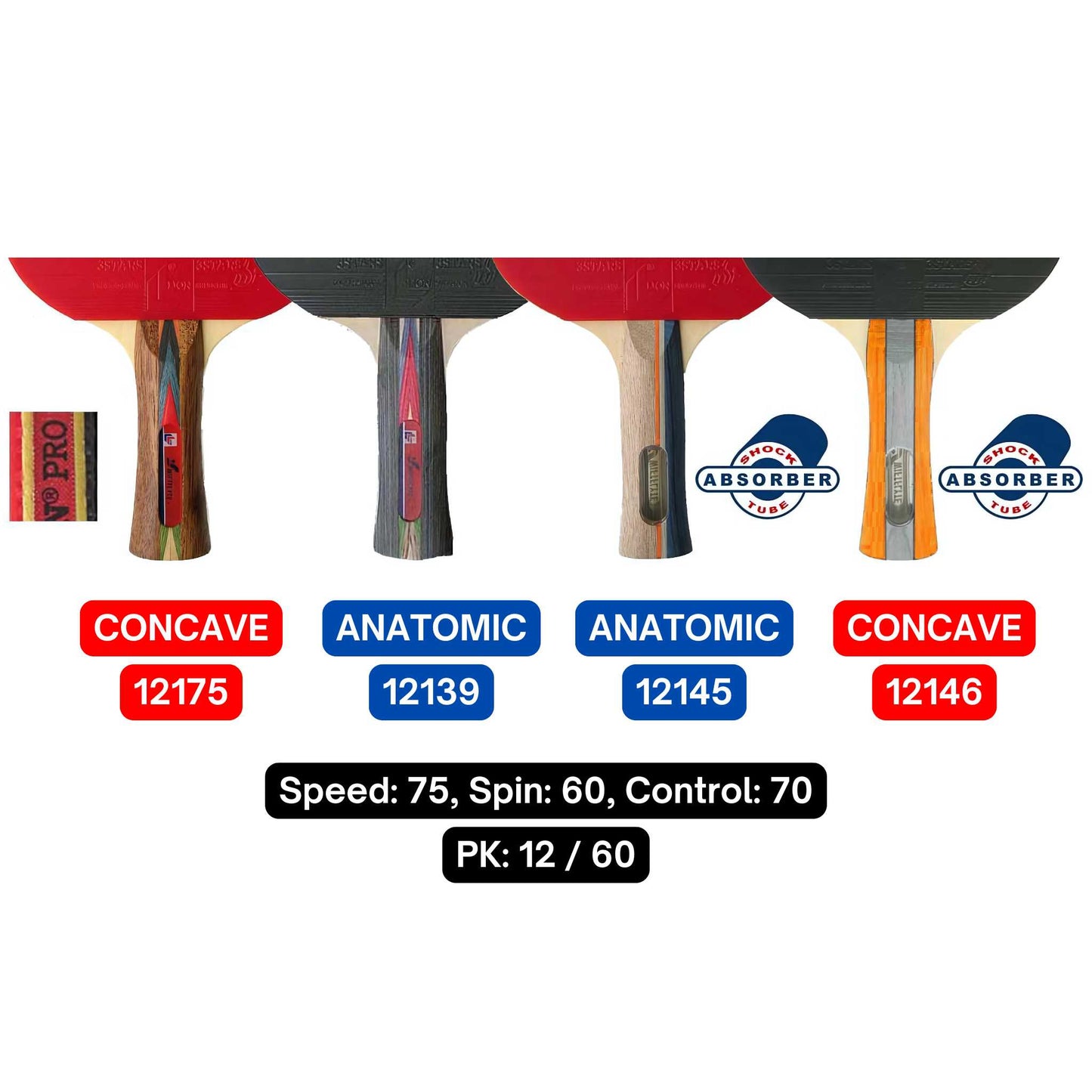 Swiftflyte™  Typhoon Table Tennis Rackets