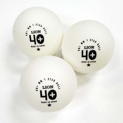 Lion® 1-Star 40+ Table Tennis Balls, White or Orange, 6pk