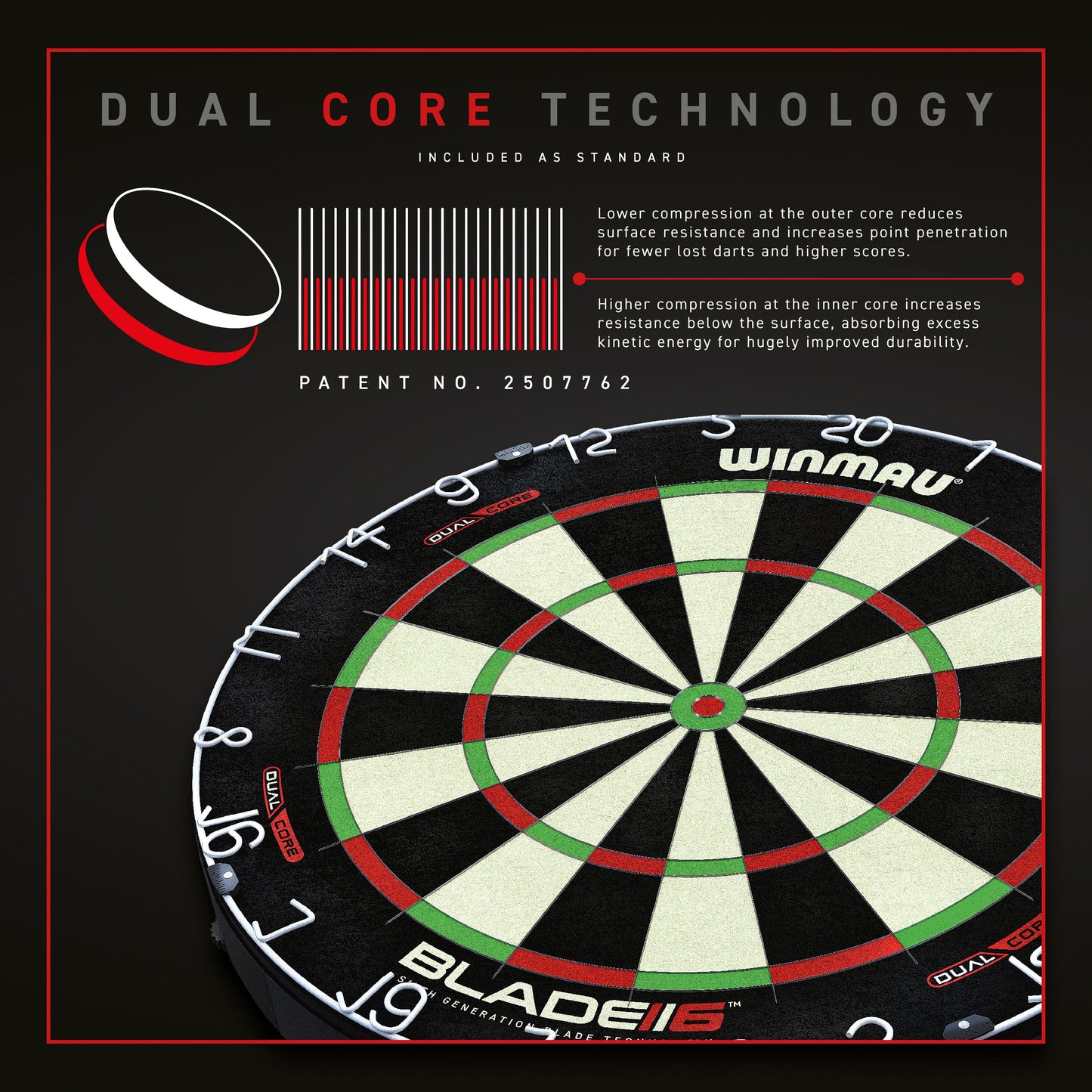 Winmau® Blade 6 Dual Core Dartboard