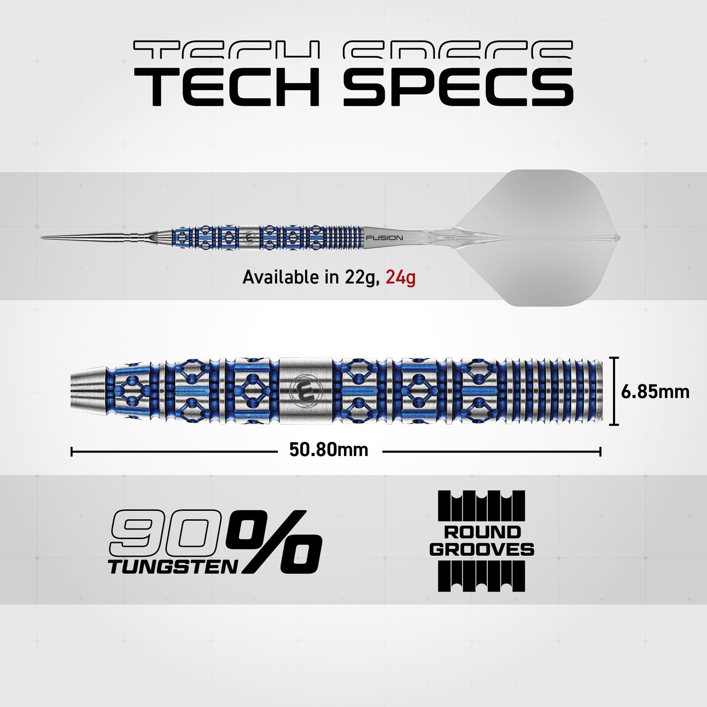 Winmau® Lunaris Switch Point 90% Tungsten Darts