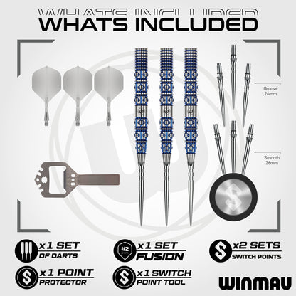 Winmau® Lunaris Switch Point 90% Tungsten Darts