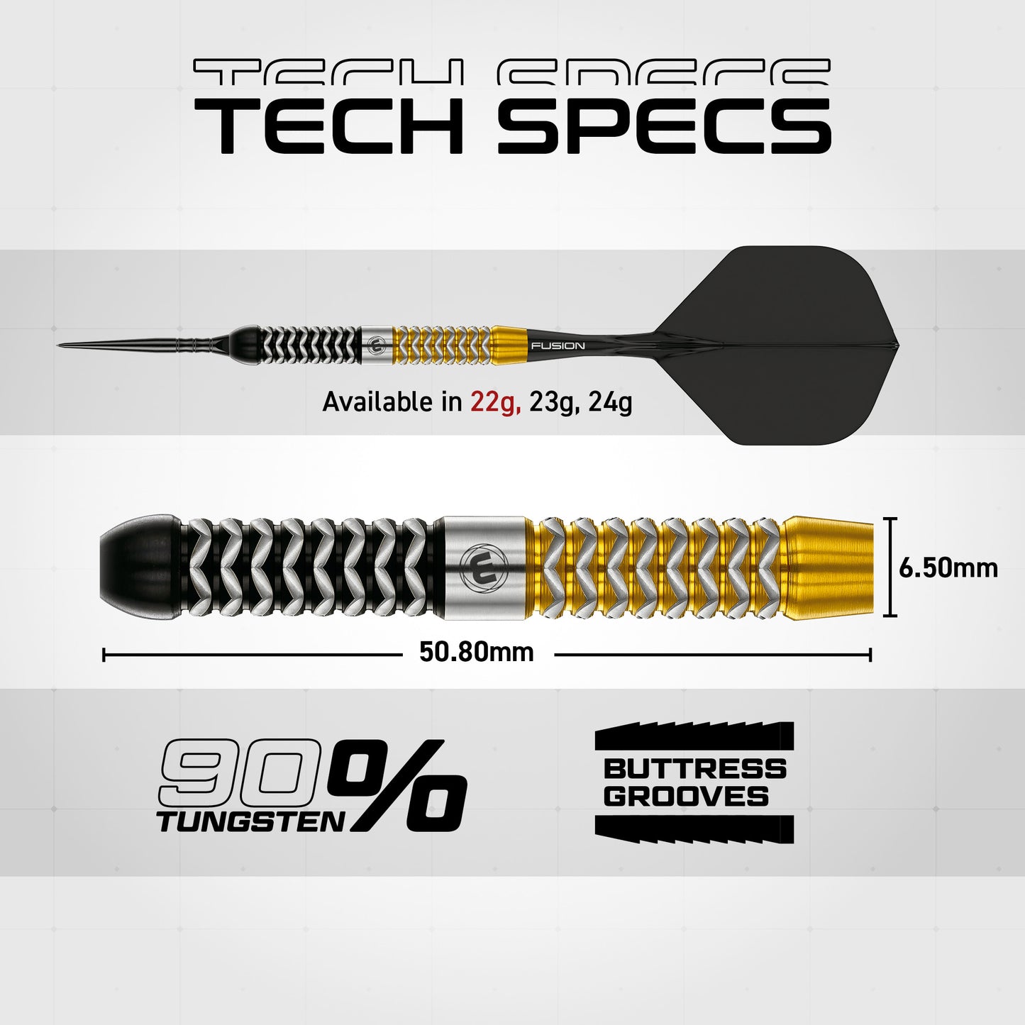 Winmau® Exion Switch Point  90% Tungsten Darts