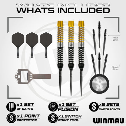 Winmau® Exion Switch Point  90% Tungsten Darts