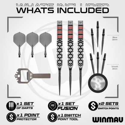 Winmau® Fornax Switch Point 90% Tungsten Darts