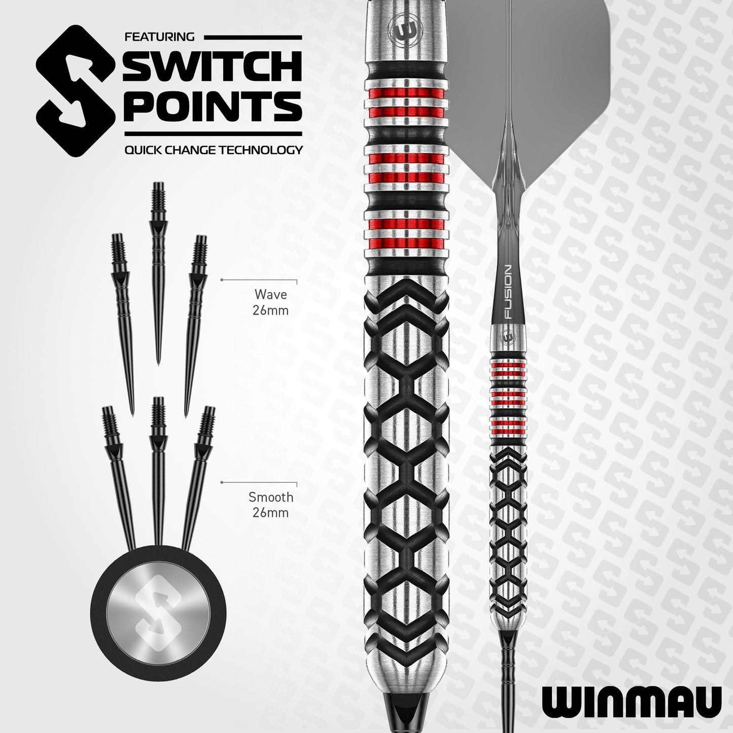 Winmau® Fornax Switch Point 90% Tungsten Darts