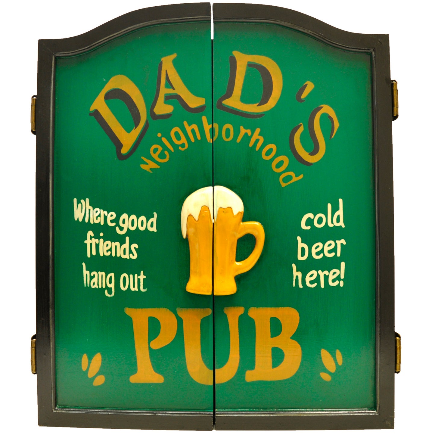 Swiftflyte™ Dad’s Pub Dartboard Cabinet