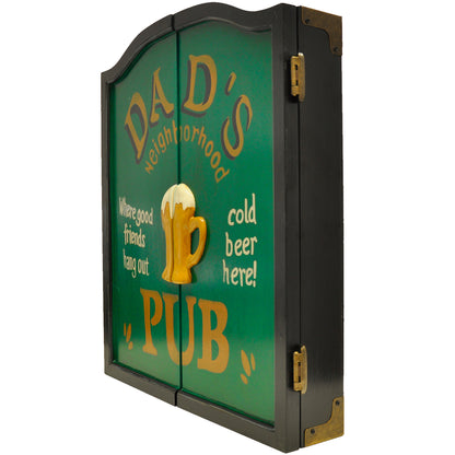 Swiftflyte™ Dad’s Pub Dartboard Cabinet