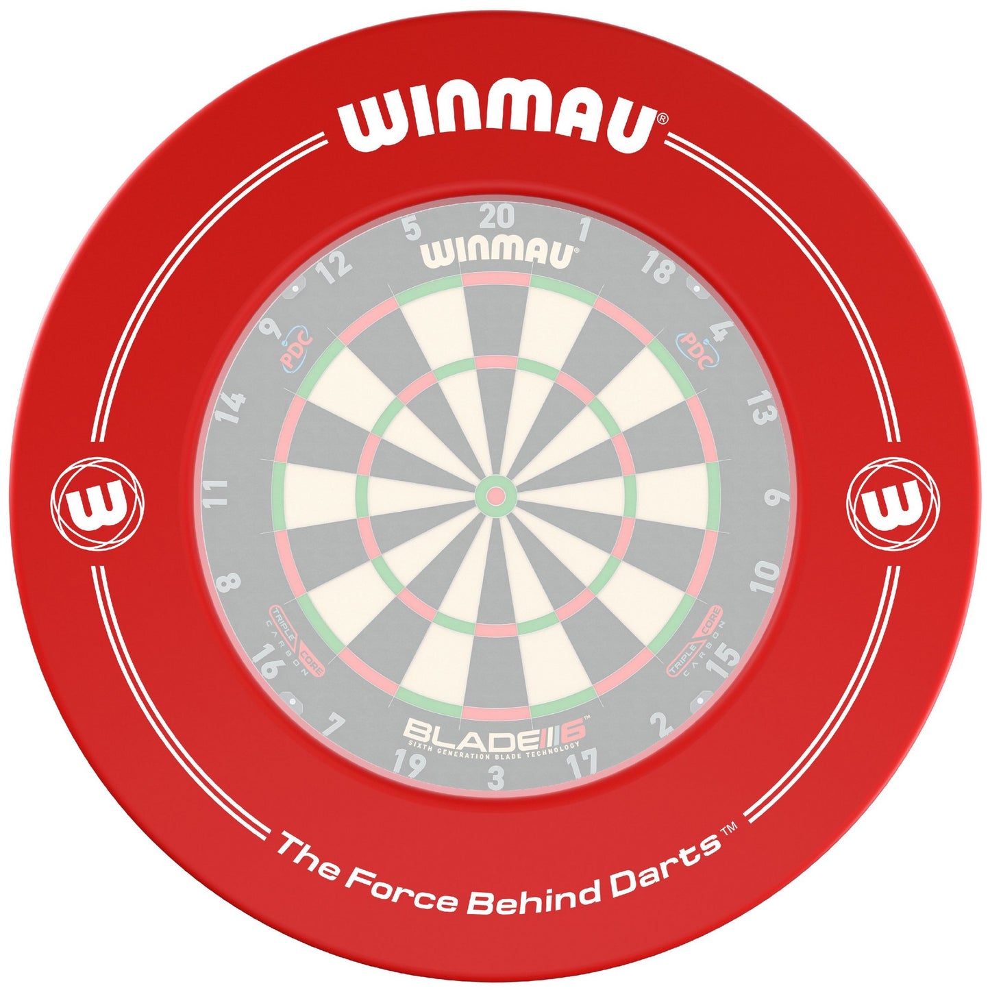 Winmau® Dartboard Surround, 1-pc, Red