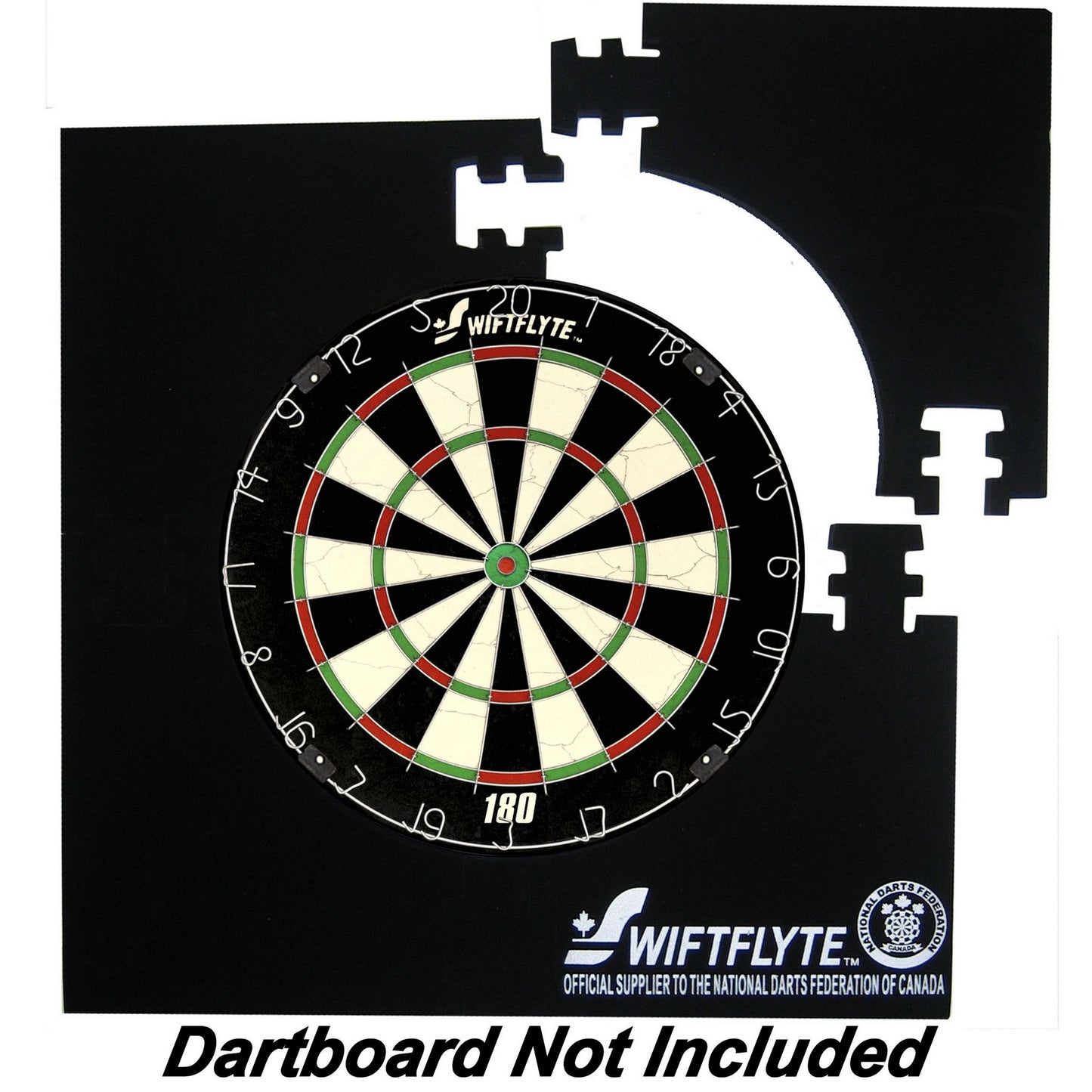 Swiftflyte™ NDFC Dartboard Surround, Square Interlocking, 4-pc