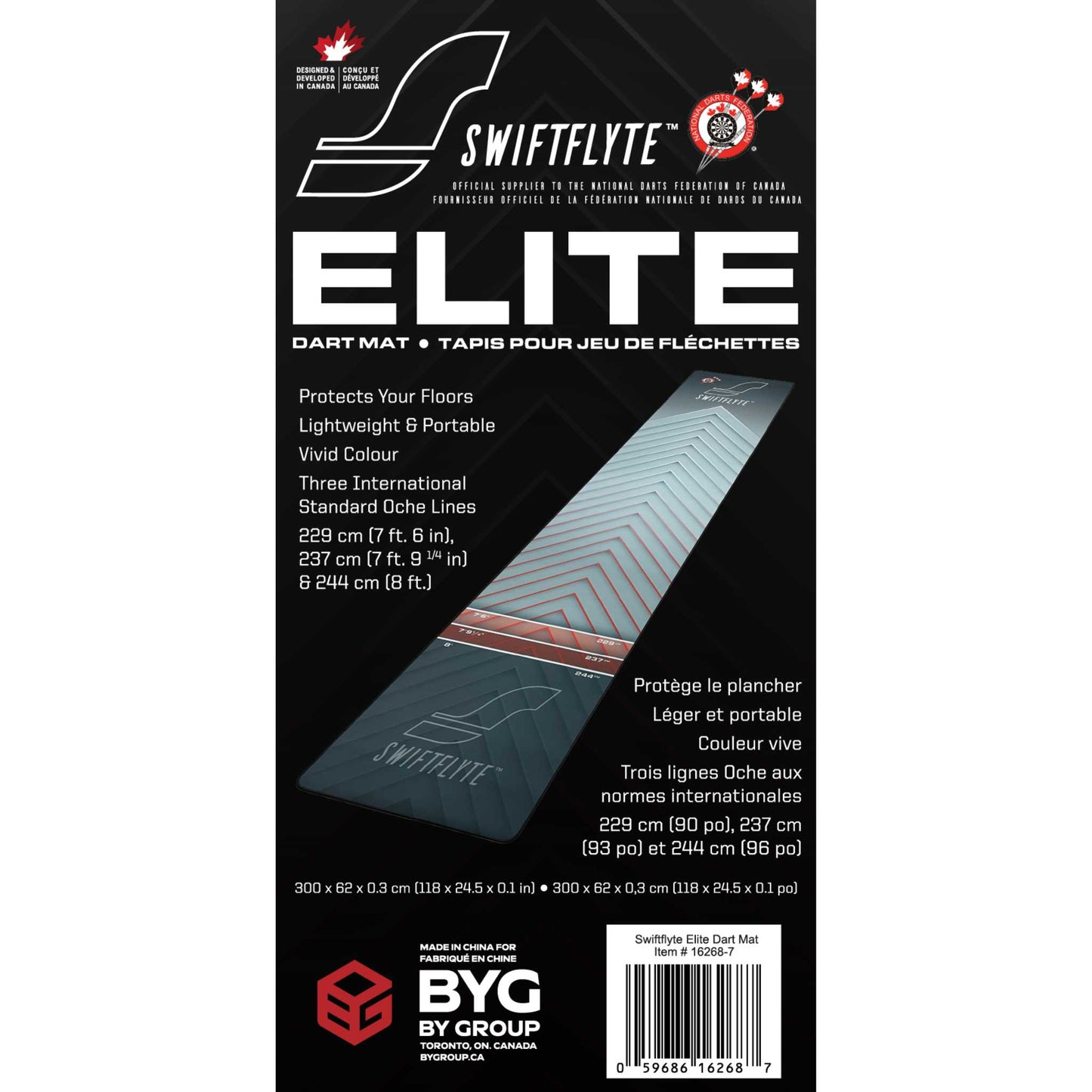 Swiftflyte™ Elite Soft-Feel Dart Mat