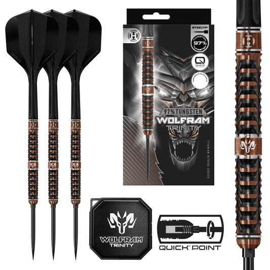 Harrows Wolfram Trinity 97% Quick Point Darts