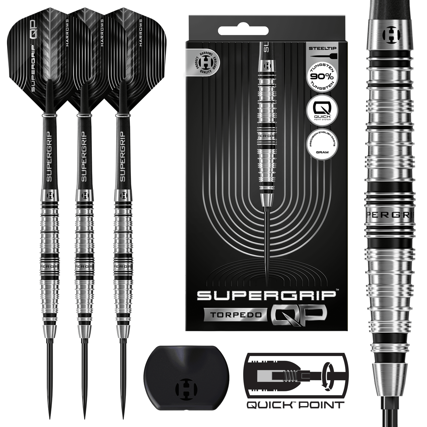 Harrows Supergrip QP 90% Quick Point Darts
