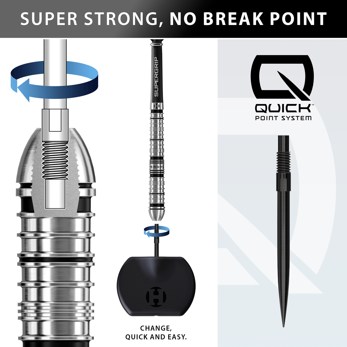 Harrows Supergrip QP 90% Quick Point Darts