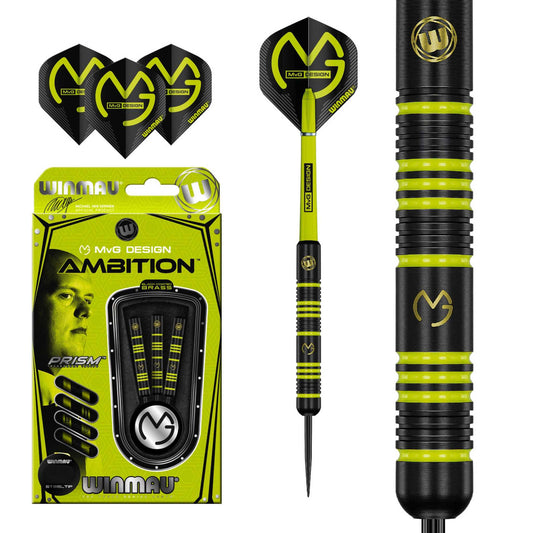 Winmau® Black Brass MvG Ambition Darts