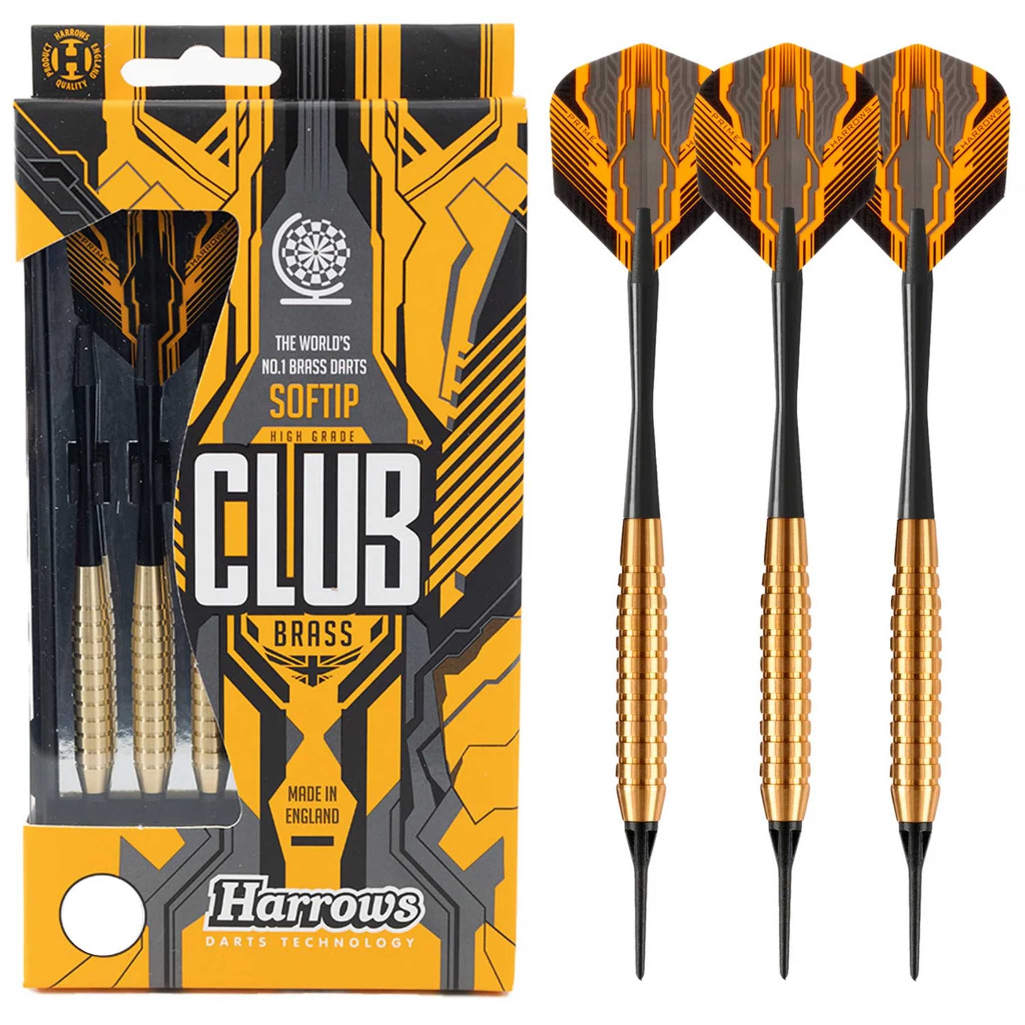 Harrows Club Brass Soft Tip Darts