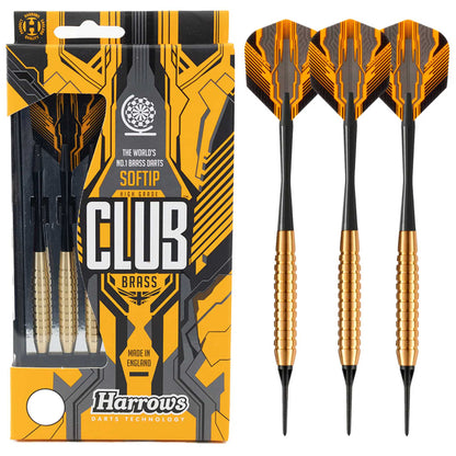 Harrows Club Brass Soft Tip Darts