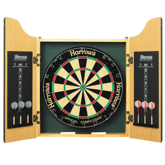 Harrows Pro's Choice Complete Cabinet, Dartboard and Darts Set