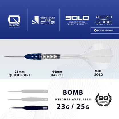 Harrows Geo 90% Tungsten Quick Point Darts