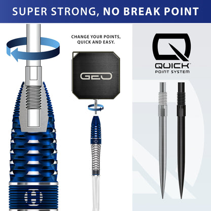 Harrows Geo 90% Tungsten Quick Point Darts