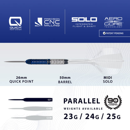 Harrows Geo 90% Tungsten Quick Point Darts