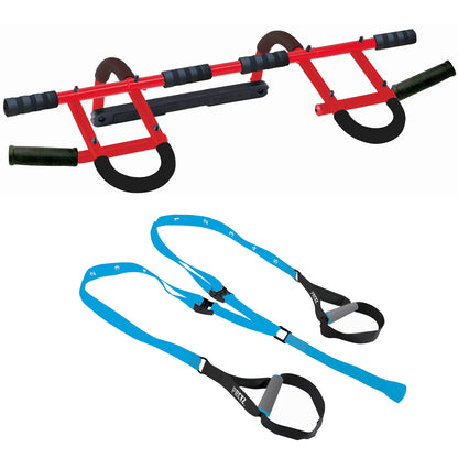 Heavy-Duty Doorway Pull-Up Bar & Suspension Training Bundle